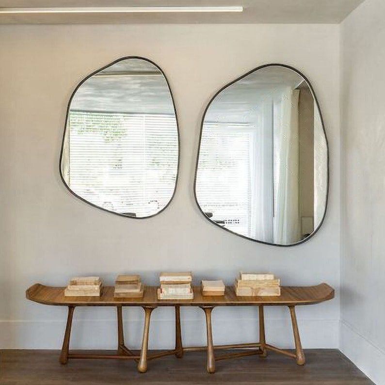 AES Irregular Mirror - Asymmetrical Mirror Wall Mirror Bathroom Mirror Aesthetic Home Decor Aesthetic Luxurious Wall Decor.jpg