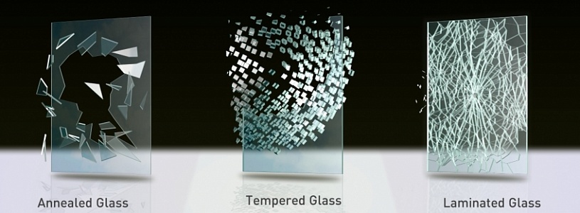 Сравнение закаленного стекла, многослойного и термоупрочненного стекла с обычным
